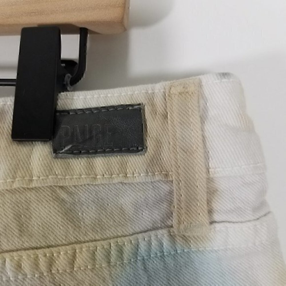 PAIGE Jimmy Jimmy Short Acid Wash Jean Shorts 30 - Picture 5 of 7